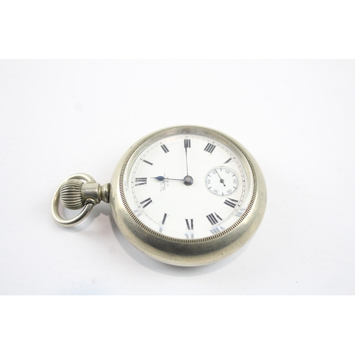 578 - Vintage Waltham Open Face Pocket Watch Hand-Wind Working