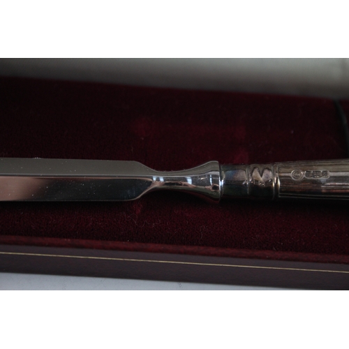 581 - Vintage .925 Sterling Silver Handled Letter Opener Boxed (42g)