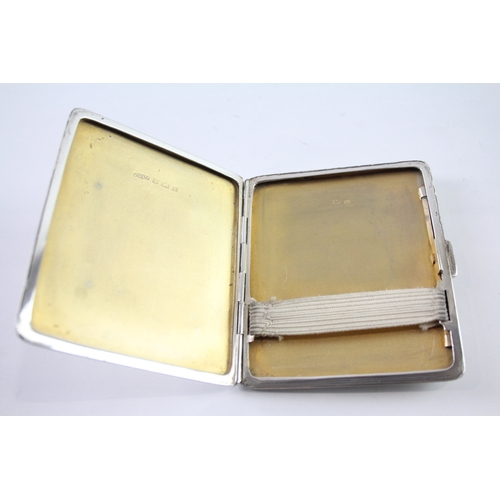 593 - Vintage .925 Sterling Silver Cigarette Case 92g