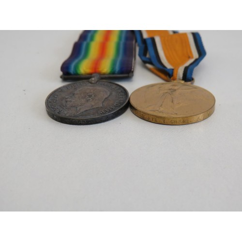 618 - WW1 Medal Pair M-225092 Pte T. Crane ASC x 2