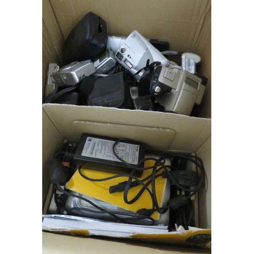 290 - Box of assorted cameras- untested