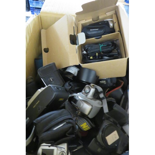 294 - Box of assorted cameras- untested