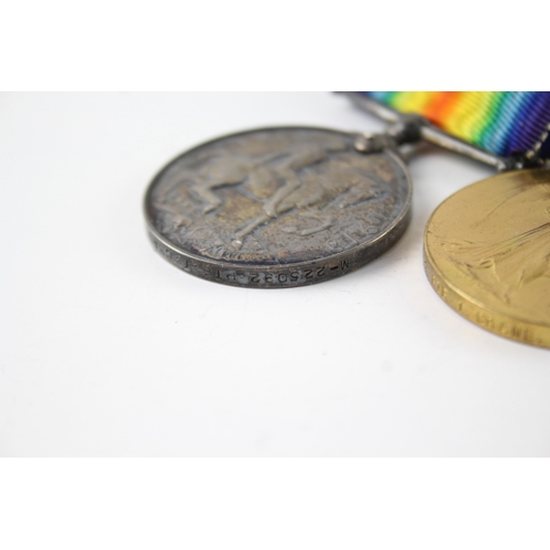 618 - WW1 Medal Pair M-225092 Pte T. Crane ASC x 2