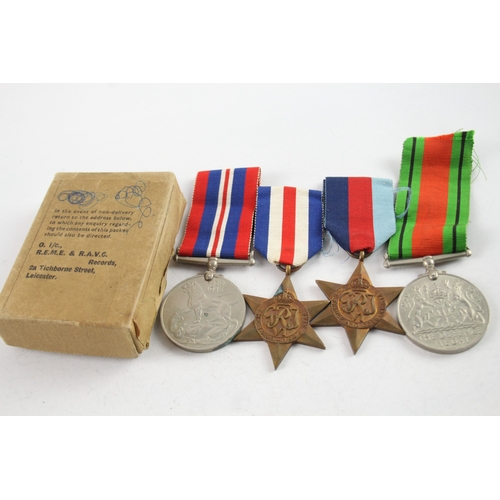 626 - Boxed WW2 Army Medal Group Inc France & Germany Star, Etc