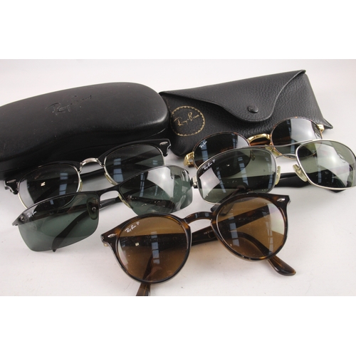 643 - Collection of Designer Rayban Sunglasses Inc Cases  x 5