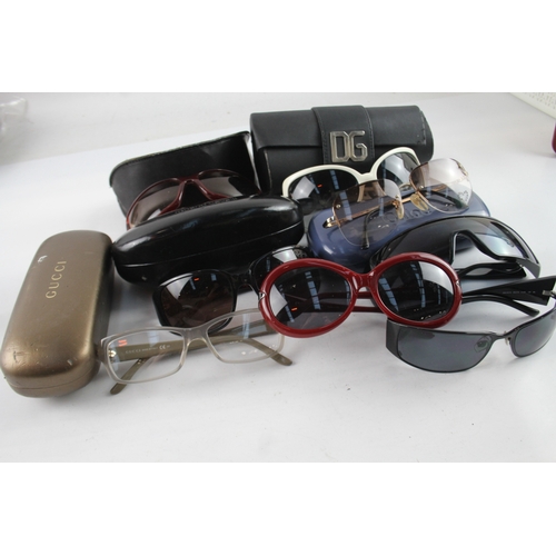 645 - Designer Sunglasses / Glasses Assorted Branded In Case x 8