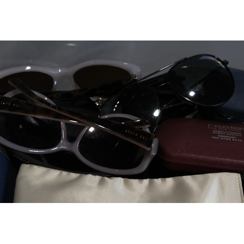 527 - Sunglasses Joblot Assorted Inc Branded, Plastic, Metal, Modern, Cases Etc Joblot