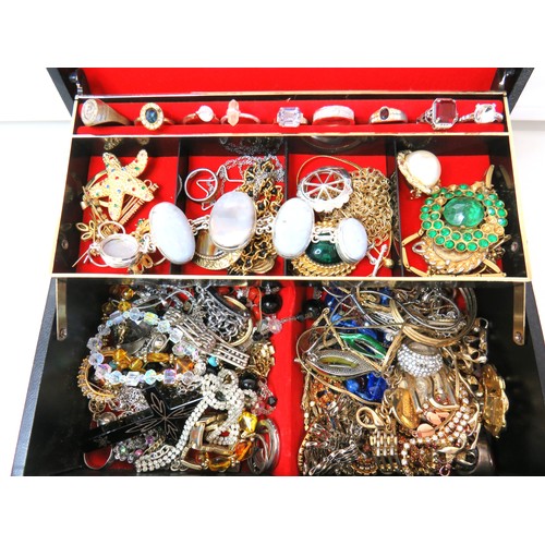 79 - Jewellery box full of jewellery to include vintage.