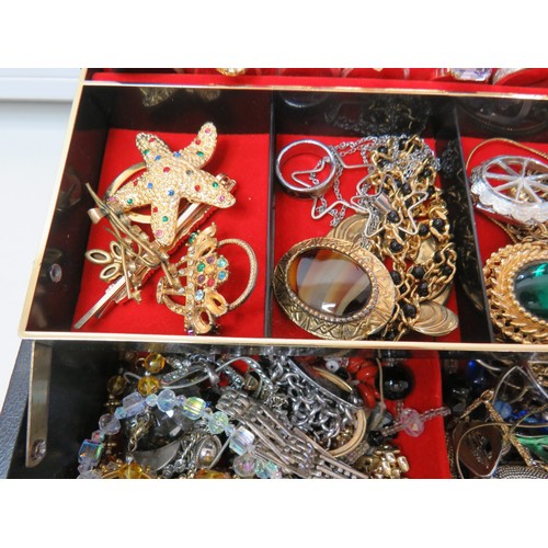 79 - Jewellery box full of jewellery to include vintage.