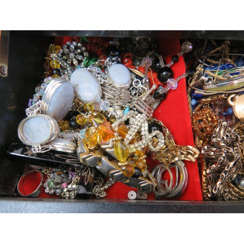 79 - Jewellery box full of jewellery to include vintage.