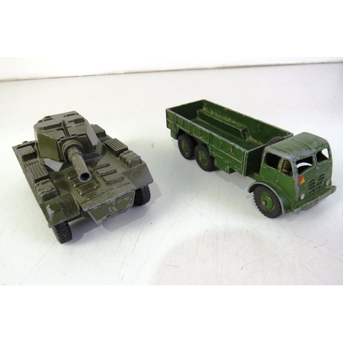 130 - Two toy army vehicles