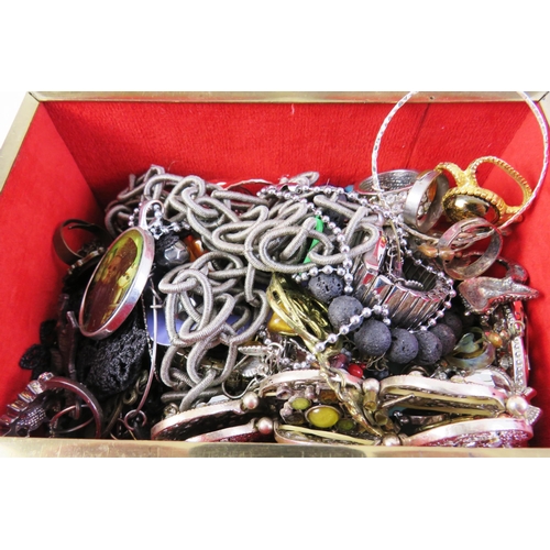 227 - Box of costume jewellery