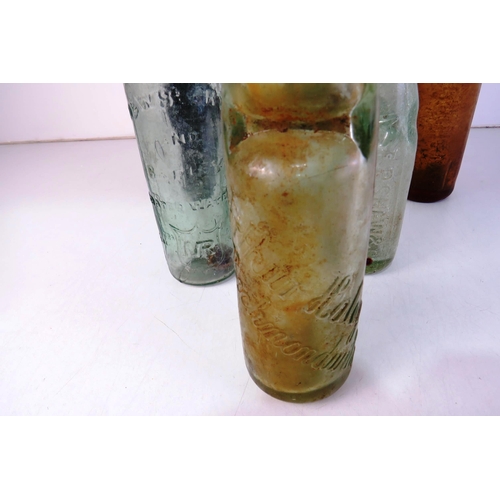 146 - collection of vintage glass bottles