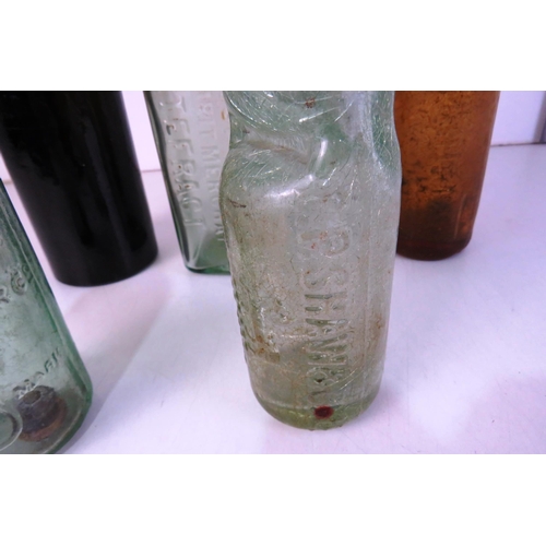 146 - collection of vintage glass bottles