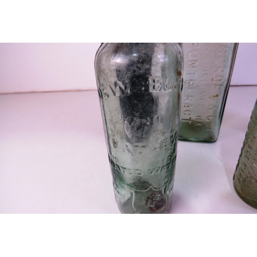 146 - collection of vintage glass bottles