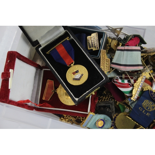 474 - Jewels/Medals Inc Masonic, Rotary Club, ROAB, Vintage, Enamel, Etc Joblot