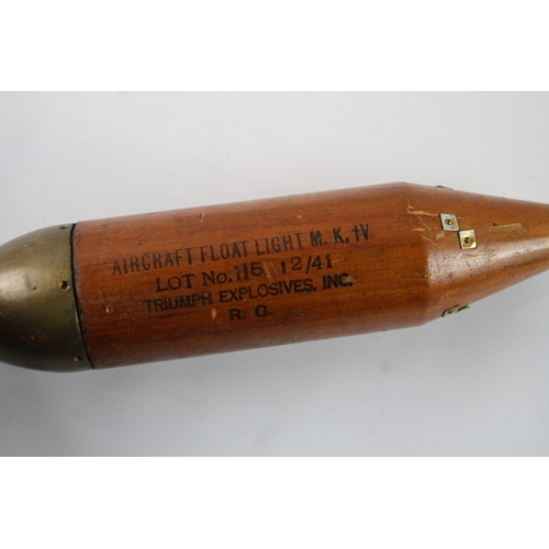 477 - WW2 Dated Aircraft Float Light MKIV Triumph Explosives Converted To A Money Box