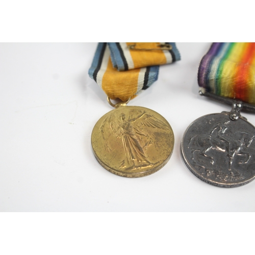 496 - WW1 Medal Pair 25646 Pte J.W Chambers C.Gds x 2