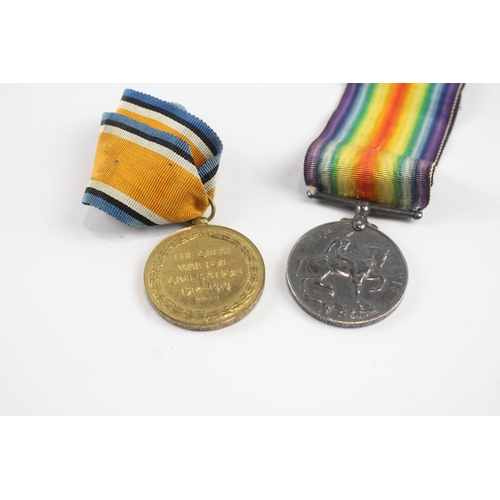 496 - WW1 Medal Pair 25646 Pte J.W Chambers C.Gds x 2