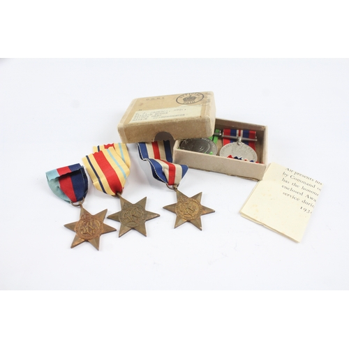 499 - Boxed WW2 RAF Medal Group Inc France & Germany, Africa Stars, Etc