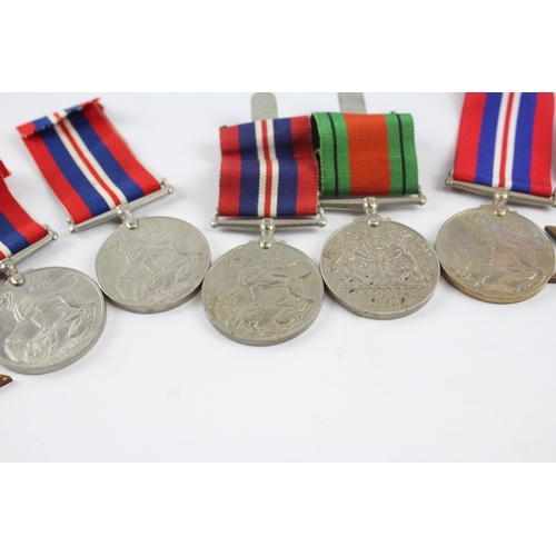 500 - WW2 Medals Inc War, Defence, Italy, 1939-45 Stars x 10