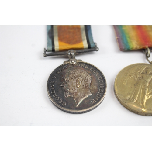 502 - WW1 Medal Pair 38494 Pte L.J Handy D. Of CLI x 2