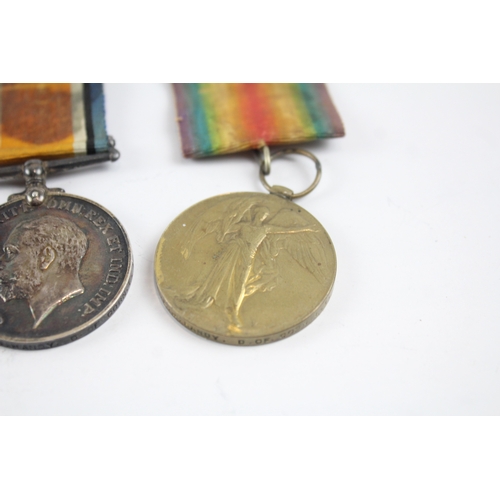 502 - WW1 Medal Pair 38494 Pte L.J Handy D. Of CLI x 2