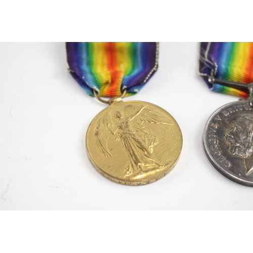 505 - WW1 Medal Pair M337878 Pte J.A Tetley ASC x 2