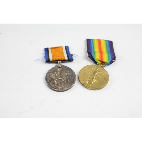 508 - WW1 Medal Pair 30260 Pte F.W Beesley Oxf & Bucks LI x 2