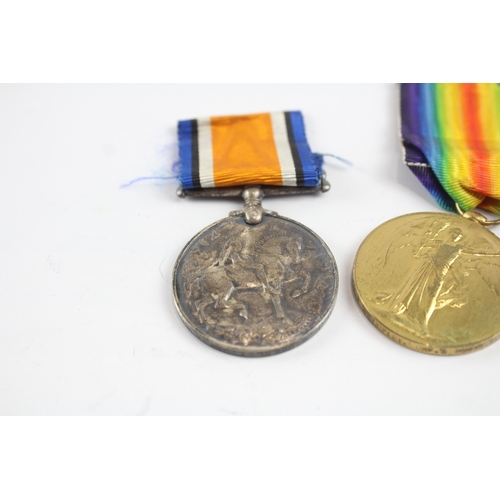 508 - WW1 Medal Pair 30260 Pte F.W Beesley Oxf & Bucks LI x 2