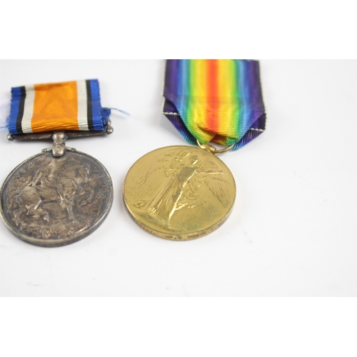 508 - WW1 Medal Pair 30260 Pte F.W Beesley Oxf & Bucks LI x 2