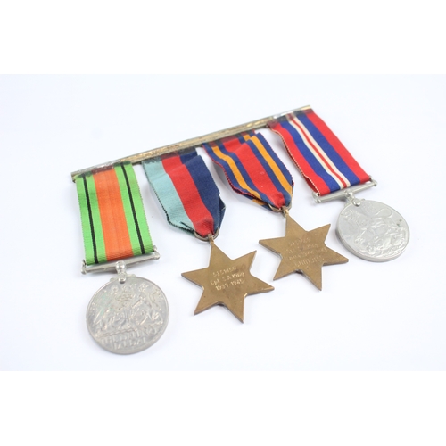 511 - Mounted WW2 Burma Star Medal Group Chindit, Stars Cpl SA King Burma 1944-45