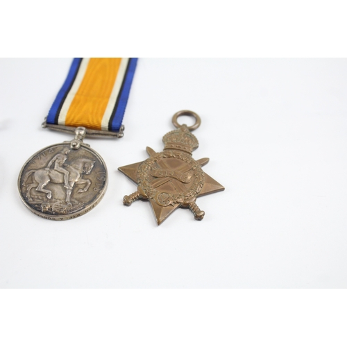 512 - WW1 Medals, War Pte Ford Hamps R, Pte Bunday RMLI, Star Pte Stevens RMLI x 3