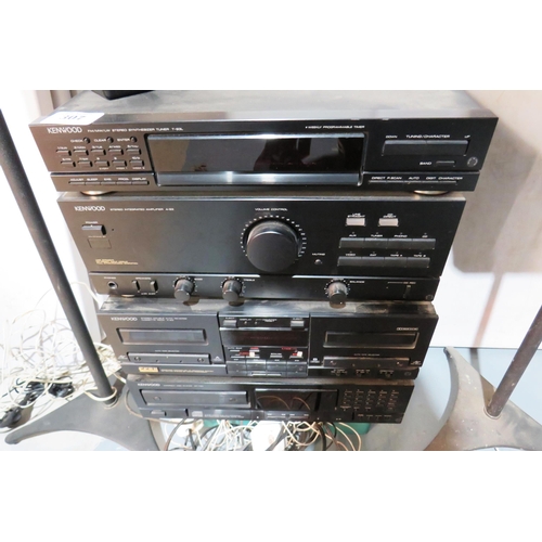 307 - Kenwood stereo and speakers with remote - untested