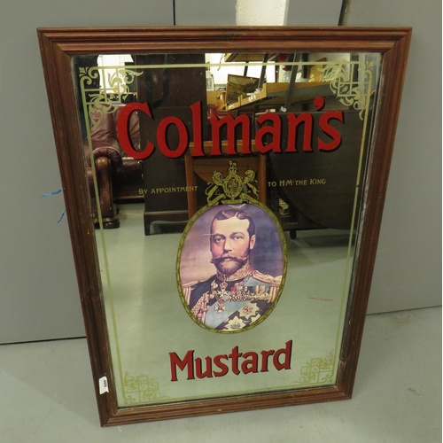 309 - Large Colmans Mustard advertising mirror