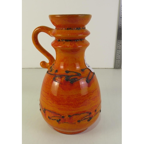 153 - Vintage Germany Orange retro vase