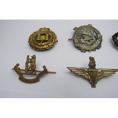 38 - 17 Military Cap/Regiment Badges