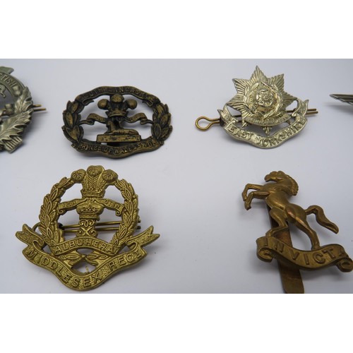 38 - 17 Military Cap/Regiment Badges