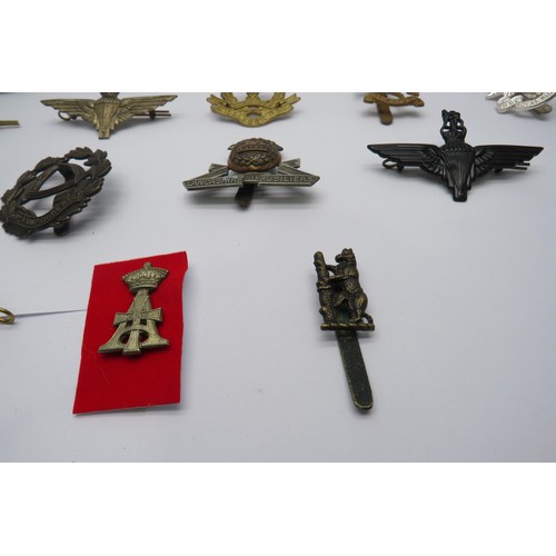 38 - 17 Military Cap/Regiment Badges