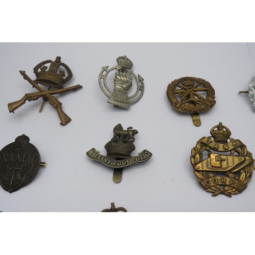 42 - 16 Military Cap/Regiment Badges