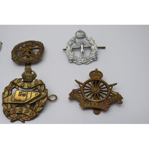 42 - 16 Military Cap/Regiment Badges