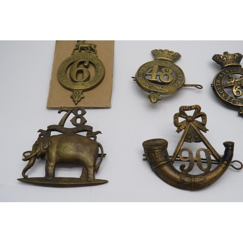 43 - 13 Military Cap/Regiment Badges