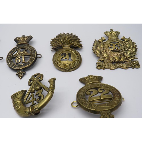 43 - 13 Military Cap/Regiment Badges