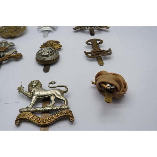 44 - 15 Military Cap/Regiment Badges