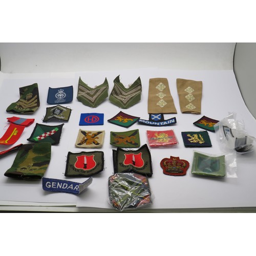 56 - Job lot of Military Cloth Badges