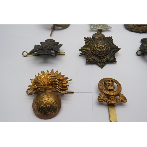 48 - 15 Military Cap/Regiment badges