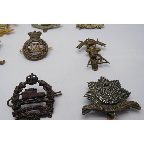 51 - 16 Military Cap/Regiment badges