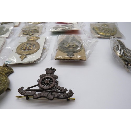 2 - 18 Military cap/Regiment badges