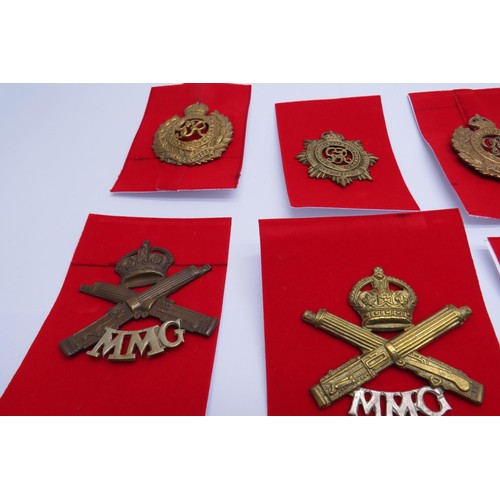 6 - 20 Military cap/Regiment badges