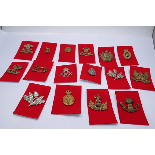 7 - 16 Military cap/Regiment badges